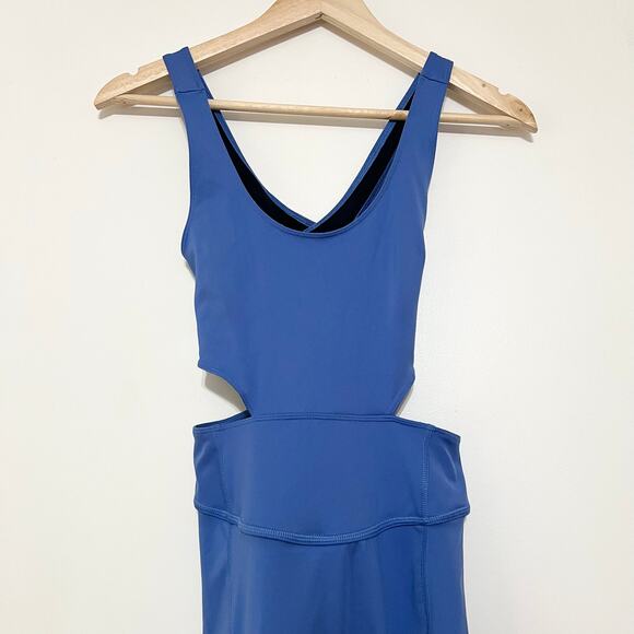 NWT Free People Movement Back It Up Onesie in Pool Blue - Picture 3 of 6